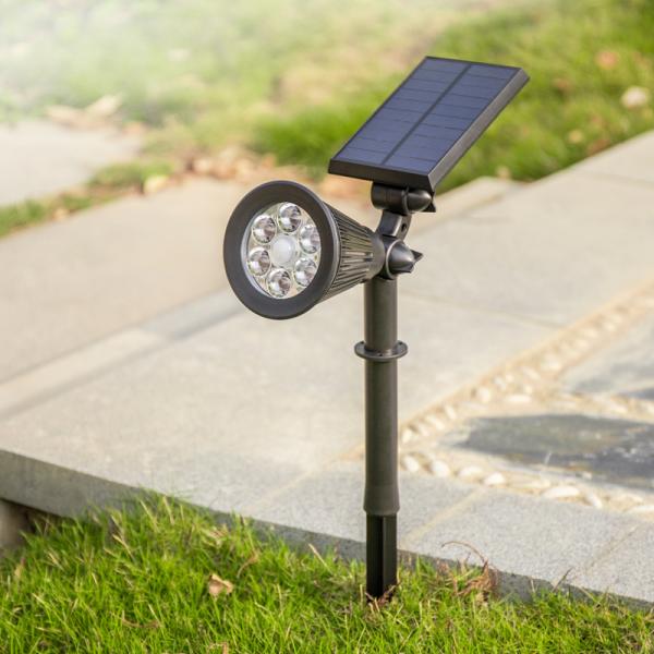 Remote Control IP44 Outdoor Solar Spotlight 180 Degree Adjustable