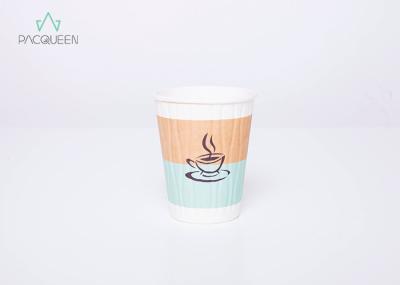 Insulated Paper Party Cups , Cafe Paper Cup Heat Proof Customized Sizes