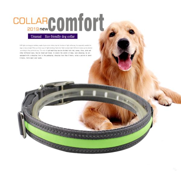 Christmas LED Dog Collar / Dog Training Collar Dog Leashes And Collars