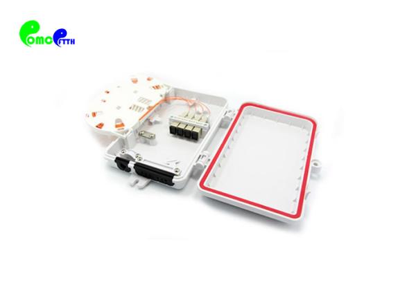 4 Fibers Plastic MM Type ABS Material Fiber Termination Box Full Loaded For Wall Mount Application
