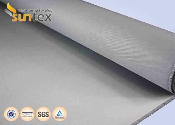 O plutônio térmico flexível do material à prova de fogo revestiu o conector de canal flexível da tela da fibra de vidro