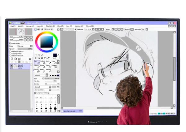 75 Inch 4K Interactive Digital Whiteboard With Vector Touch & Authentic Pen Touch