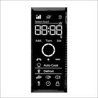 Display LCD de brillo VA de 250 nits con tensión de 3,0 V eficiente en energía