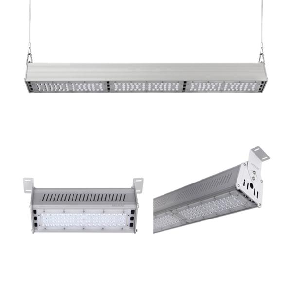 Linear High Bay Lighting Aluminum Bracket Support 100° Angle Adjustment Flexible