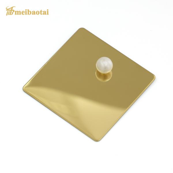 ASTM Cold Rolled Stainless Steel Plate Gold Plated Sustainable Four Feet for Decorative Applications