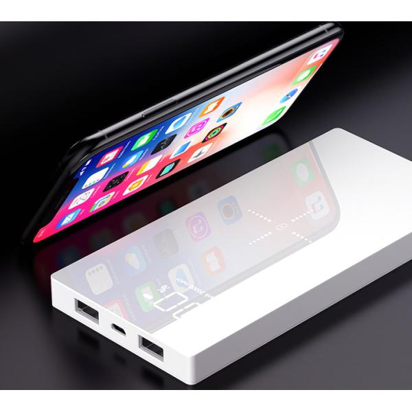 Dual Ports Wireless Charging battery Bank 20000mah For Power Supply
