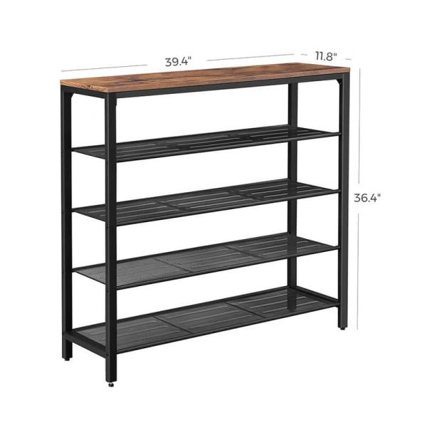 Large Shoe Organizer, 5-tier Shoe Rack for Sale, Industrial Shoe Rack, Shoe Rack with Shelves, ULBS15BX