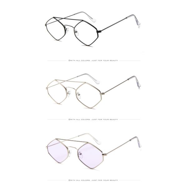 Diamond Women Men Retro Outdoor Metal Frame Sunglasses UV400