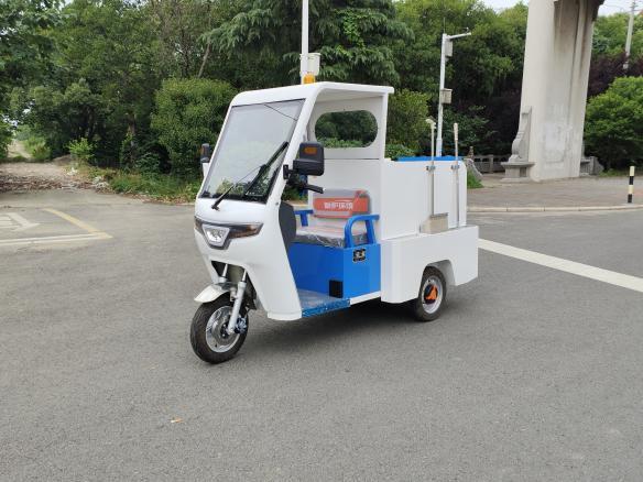 240L Micro Electric Three Wheeled Cleaning Car Special Electric Cleaning Tricycle