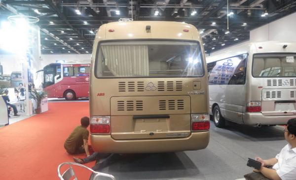 4 Stroke Mini City Bus 26 Seats Mini Van Bus With Spare Tire Adjustment Arm