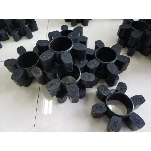8 - 55Mpa Tensile Strength Polyurethane Coupling , HRC PU Coupling,Black Color