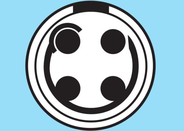 Tomada masculina circular FGG.1B.304 do tamanho 4pin de Lemo FGG 1b do conector de cabo