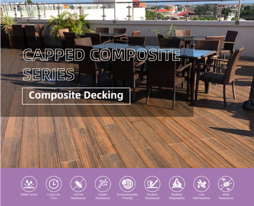 HDPE серого цвета 38% камня патио 200x24mm анти- УЛЬТРАФИОЛЕТОВЫЙ на открытом воздухе составной деревянный