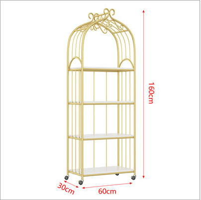 Bird Cage Shape 170cm Height Steel Book Rack Rustproof