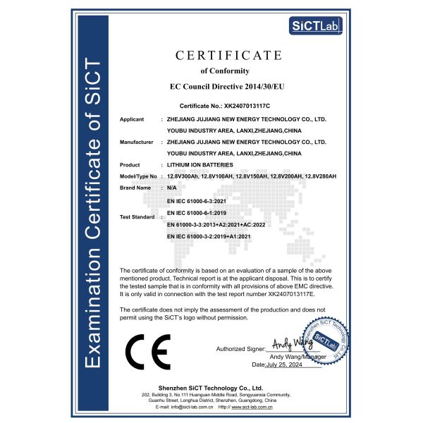 Zhejiang Jujiang New Energy Technology Co., Ltd.
