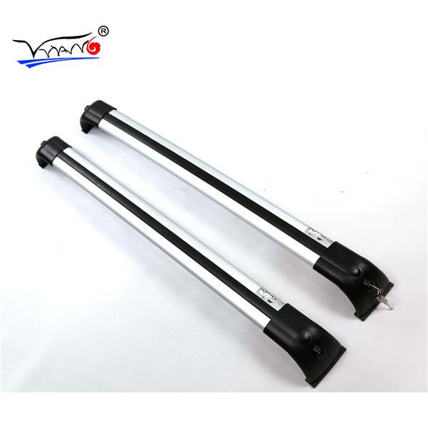 B025 LAND ROVER DISCOVERY 4 Roof Rack Cross Bars SILVER / BLACK Color 2014 - 2018
