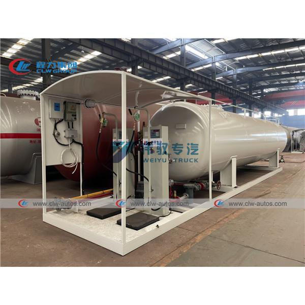 Установленная скидом бензоколонка баллона 10T LPG