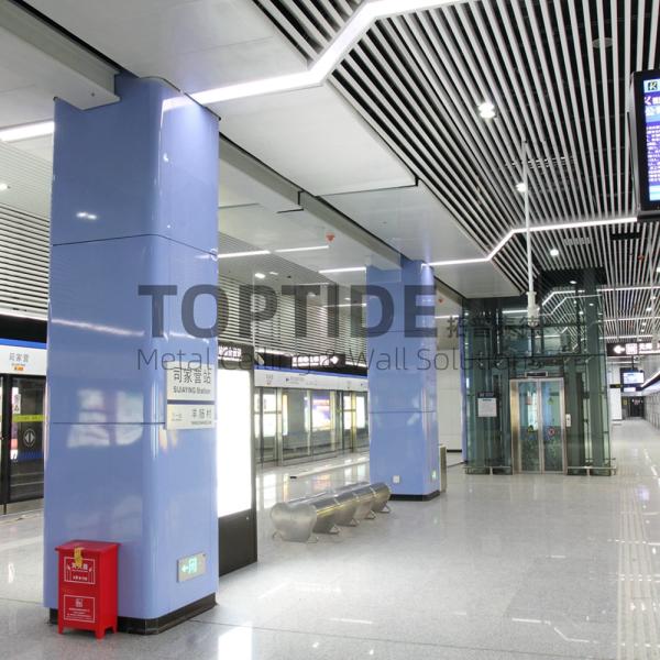 Golden Linear Ceiling Panels Suspended False U Shaped Metal Drop Ceiling