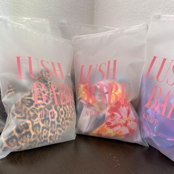 Customized Full Printing Zip Lock Slider Clothes Frosted Pvc Eva Cpe Plastic Packing T Shirt Underdress Frosty Zipper