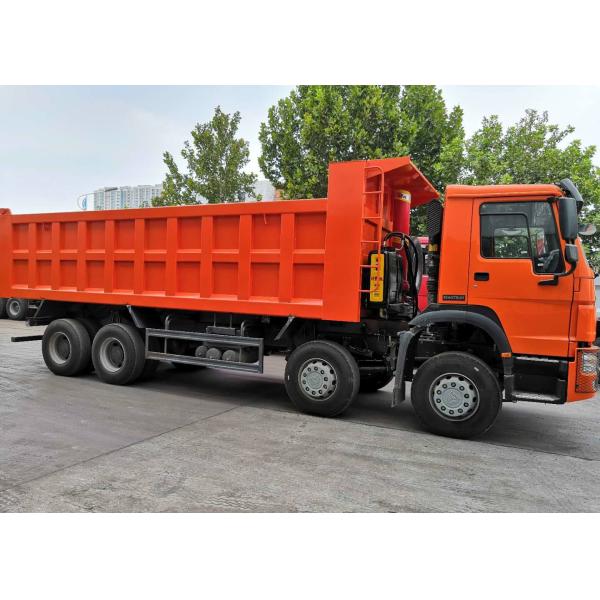SINOTRUK HOWO 8*4 12 Tires Cummins Engine Dump Truck For Mine To Tanzania