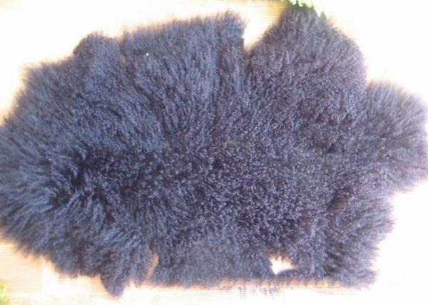 China Factory Cheap Wholesale Extra Long Sheepskin Tibetan Lamb fur Pelt rug for Home