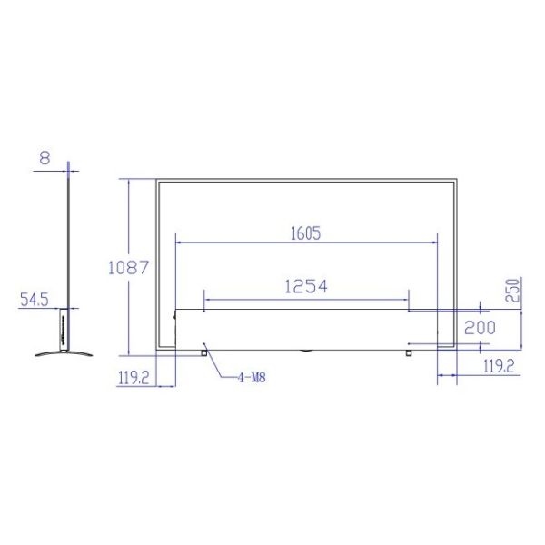Indoor 83 Inch Android Flexible transparent oled tv ultra-thin commercial screen for Advertising