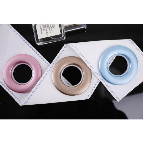 Decorative Plastic Curtain Rod Rings , Drapery Hardware Rings For 28mm Pole