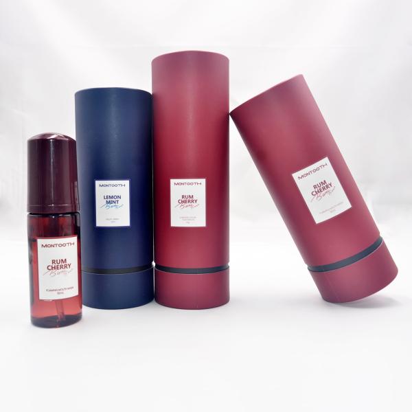 Printing Perfume Round Tube Box , Recyclable Cylinder Paper Tube For Cosmetics