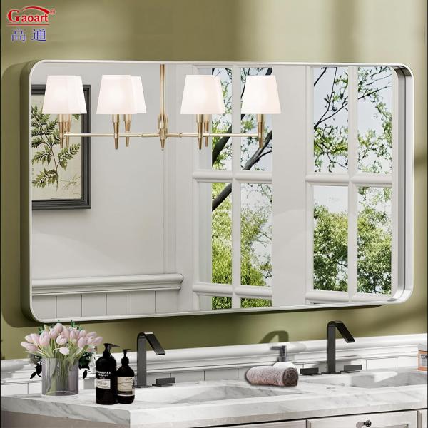 Bathroom Decoration Wall Stand Stick Plain Modern Long Size Home Decor Square Mirror