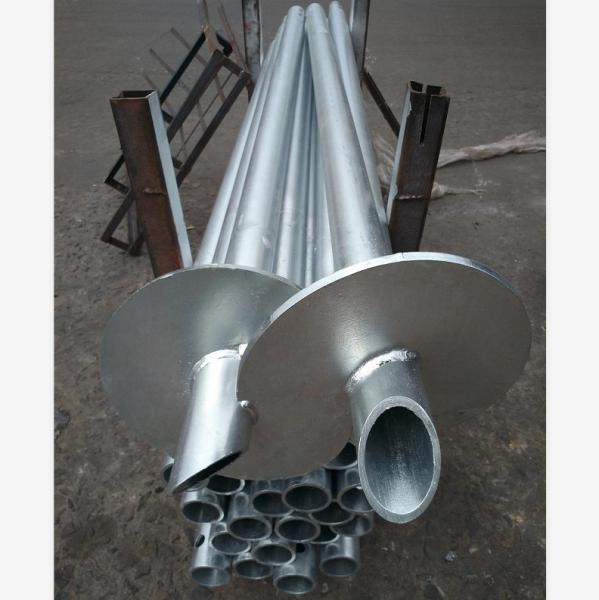 High Quality Galvanized Helical Pile With Round Shaft Earth Ground Screw For Solar Power System