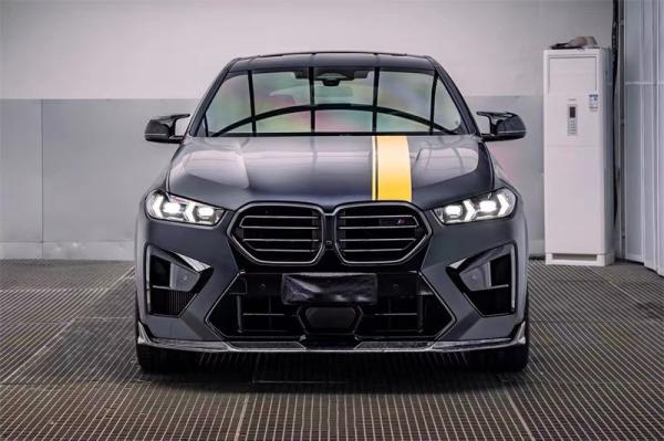 For BMW X5M X6M Carbon Fiber Body Kit X5M X6M Carbon Fiber Front Lip Diffuser Spoiler Side Skirt Hood