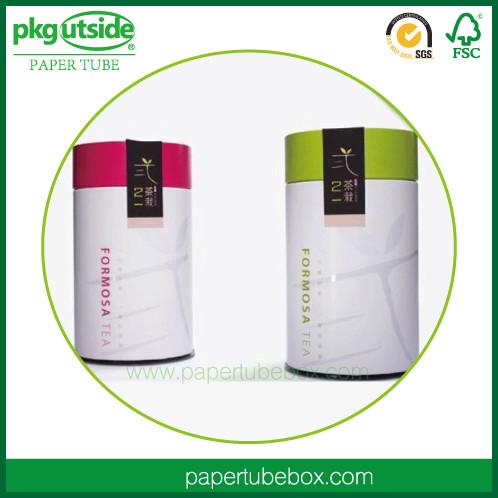 Luxury Round Paper Coffee / Tea Tube Packaging Well - Sealing Damp - Proof