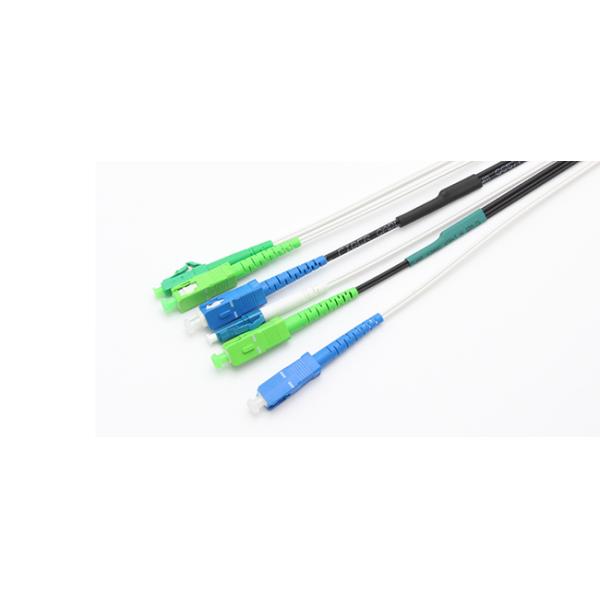 Outdoor 4F Self Supporting Fiber Optic Patch Cables Single Mode FTTH Patch Cord Aerial