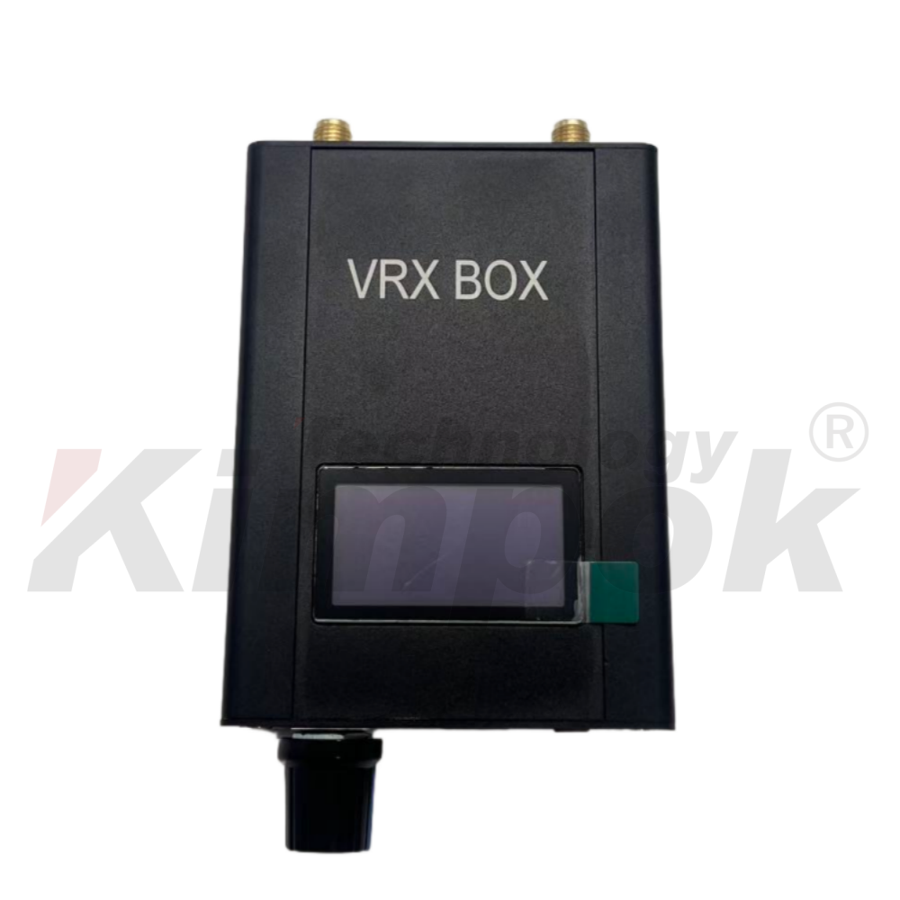 7.2G VRX BOX Récepteur vidéo FPV avec 64 canaux et bande de fréquences de 6,1 à 7,2 GHz pour une transmission stable par drone