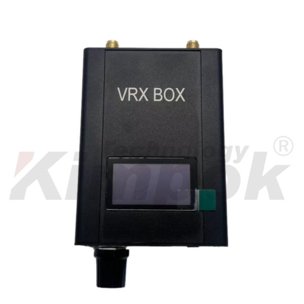 Receptor de video FPV VRX BOX de 7.2G con 64 canales y banda de frecuencia de 6.1-7.2GHz para una transmisión estable de drones
