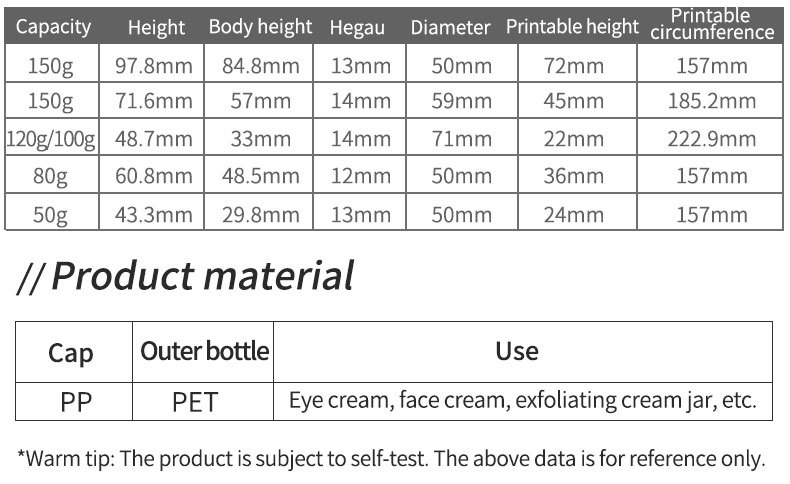 Custom Logo Food Grade Plastic Pet Storage Jar 2Oz 4Oz 5Oz Pet Plastic Cosmetic Jar with Screw Cap for Body Scrub