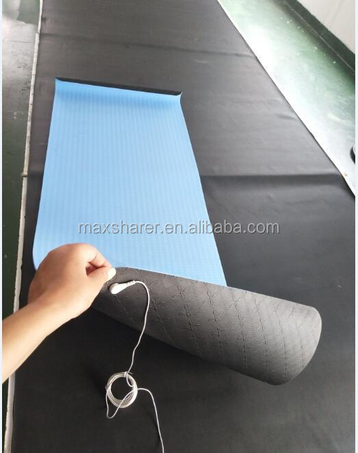 Best Anti-Static Grounded Yoga Mat Earth Connection Rubber with Wire Cord Grounded Leather Yoga Mat