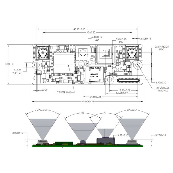 embedded face authentication Intel Altera 82635DSF455 module with optical