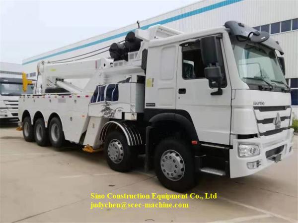 Caminhão 8x4 do objetivo especial de HOWO 40 toneladas 50 toneladas de caminhão de Wrecker resistente da estrada