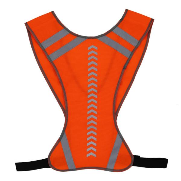 Adjustable Reflective Running Vest Elastic With LED Warning Lights