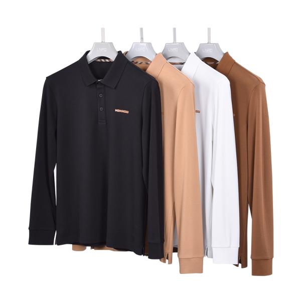 Camisetas de polo transpirables de secado rápido para hombres de algodón diseño personalizado longitud regular