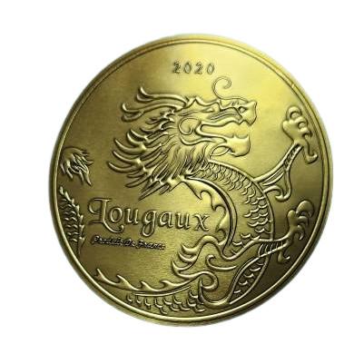 Hot Stamping Foil Golden Embossed Writing Label Wine Bottle Sticker 3D Embossed Wine Metal Labels