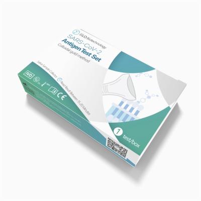 Kit de autoteste de teste rápido de antígeno de reação rápida classe III 70 mm amostra de saliva