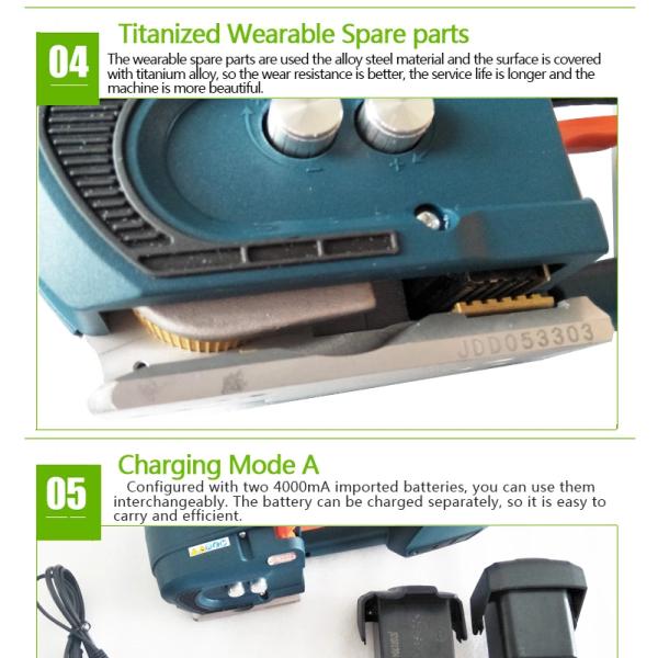 Handheld Strapping Tool for 13/16mm PP/PET Easy to Operate Strap Size T 0.4-1.2mm