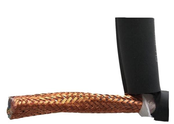0.6/1kV Rubber Covered Cable Copper Wire Braiding CPE Sheathed 2Cx6mm2+6mm2 Earth