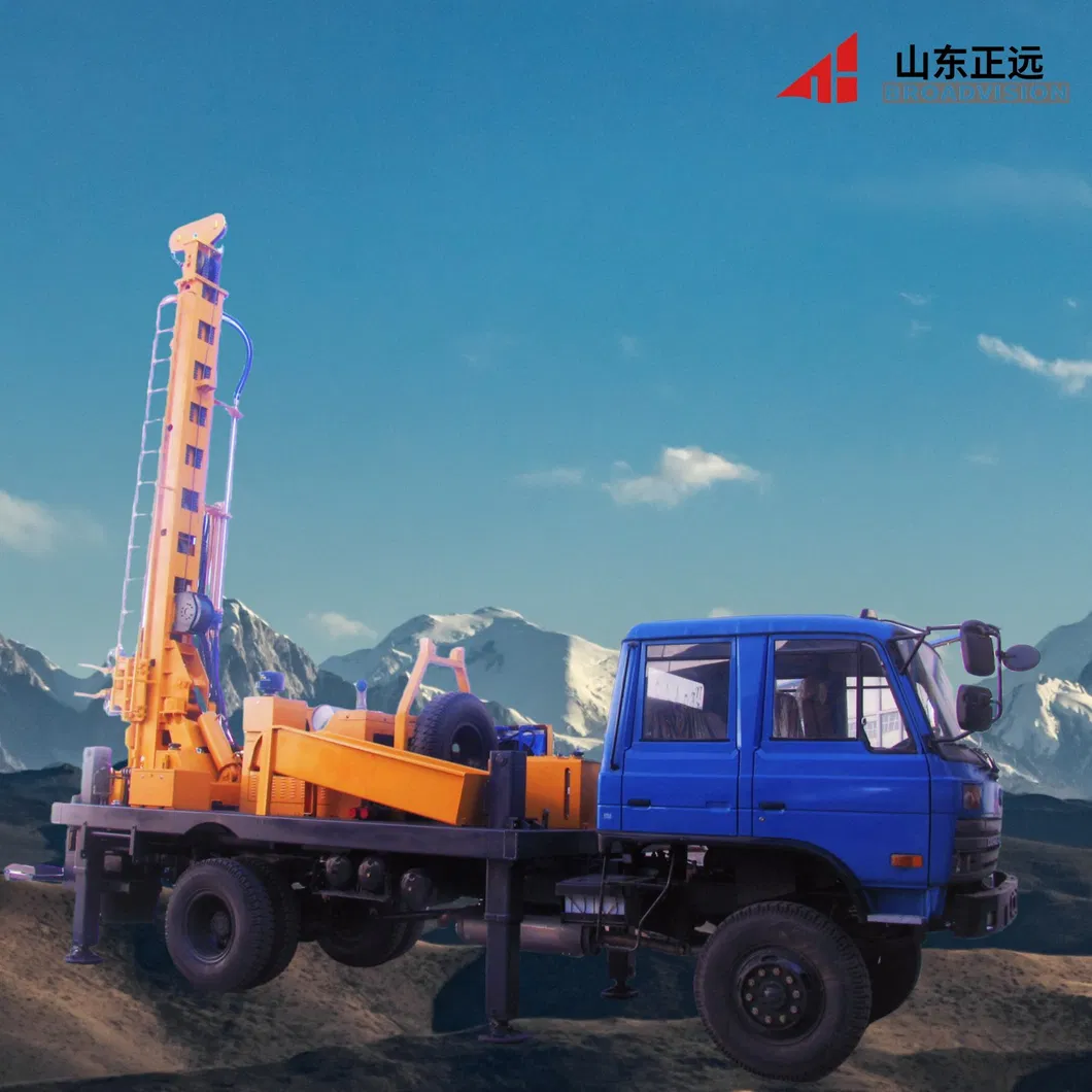 500 metros DTH máquina de perforación de agujeros camión resistente a la corrosión duradera
