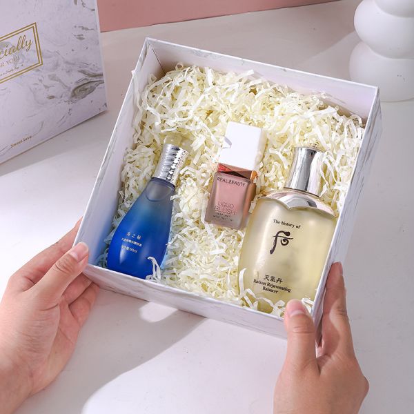 Custom Rigid Gift Boxes High End Business Souvenir Boxes Universal Birthday Gift Boxes With Marble Design 