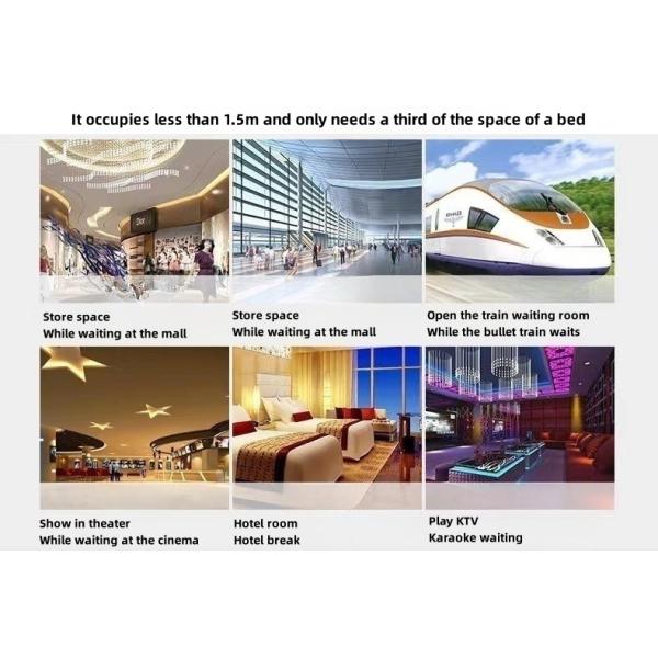 Timing Control speed Rail Airport Commercial Shared Massage Chair Small Sofa Intelligent Scan Code Cinema PU Leather Sponge