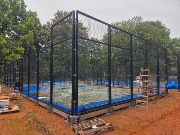 Transform Outdoor Space Panoramic Paddle Court Artificial Turf and Foundation Included