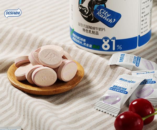 Elevação - os doces comprimidos do leite da proteína com 81% Nova Zelândia importaram o pó de leite